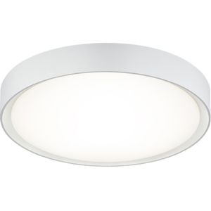 LED Plafondlamp - Badkamerlamp - Trion Clirno - 18W - Warm Wit 3000K - Spatwaterdicht IP44 - Opbouw Rond - Mat Wit - Kunststof