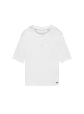Sylvia Rib Top Off White