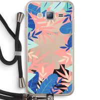 Tropisch: Samsung Galaxy J3 (2016) Transparant Hoesje met koord Tropisch: Samsung Galaxy J3 (2016) Transparant Hoesje met koord