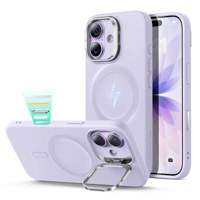 iPhone 17 Cloud Soft Magnetic Case (Camera Control, Stash Stand) - Lavender
