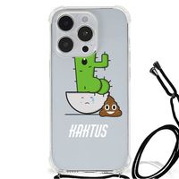 iPhone 14 Pro Max Stevig Bumper Hoesje Cactus Poo