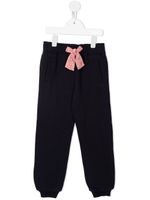 Chloé Kids pantalon de jogging à taille à lien de resserrage - Bleu