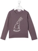 Bonpoint t-shirt Theia à imprimé lapin - Violet - thumbnail