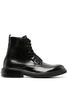 Calvin Klein bottines en cuir à lacets - Noir