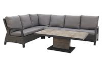 Darwin/Jersey deluxe lounge dining set - antraciet