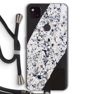 Gespikkelde marmer: Pixel 4a 5G Transparant Hoesje met koord