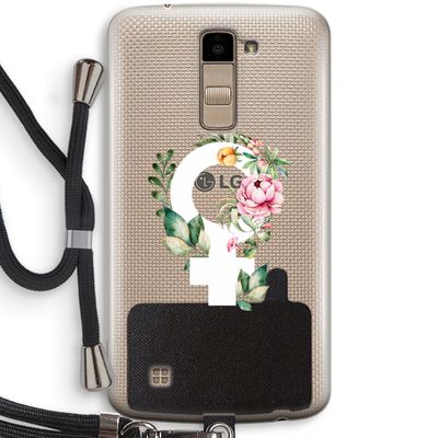 Venus: LG K10 (2016) Transparant Hoesje met koord