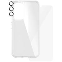 PanzerGlass 3-in-1 Ultra Wide Fit Bundle Glass + Case + Lens Set (hoesje + beschermglas) Samsung Galaxy A55 5G Stootbestendig