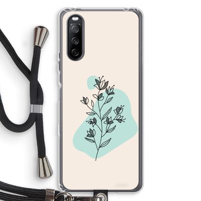 Violets are blue: Sony Sony Xperia 10 III Transparant Hoesje met koord