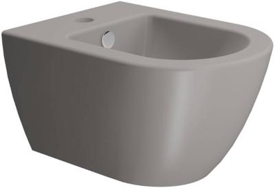 Ben Segno Wandbidet Compact Verdekte Ophanging 50x36 cm Beton grijs Xtra Glaze