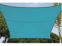 Perel schaduwdoek vierkant 3,6 meter polyester hemelsblauw - thumbnail