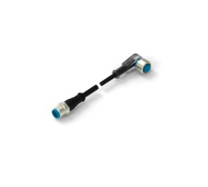 TE Connectivity 1-2273125-4 Sensor/actuator connector, geassembleerd M12 Aantal polen: 3 Stekker, recht, Bus, haaks 1.50 m 1 stuk(s)