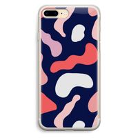 Memphis Shapes Pink: iPhone 7 Plus Transparant Hoesje