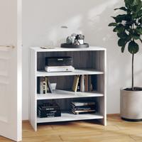 Dressoir 70x40,5x75 cm bewerkt hout grijs sonoma eikenkleurig