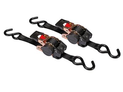 Set met 2 x zelfoprollende ratelspandband 300 kg 3 m x 25 mm - Velleman