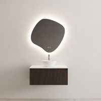 Onderkast Gliss Design Timotheus 90 CM Incl. Topplaat Charcoal - thumbnail