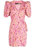 ROTATE BIRGER CHRISTENSEN robe courte à fleurs en jacquard - Rose - thumbnail