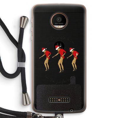 Jingle Ladies: Motorola Moto Z Force Transparant Hoesje met koord