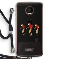 Jingle Ladies: Motorola Moto Z Force Transparant Hoesje met koord