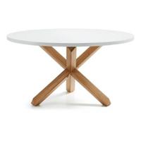 Kave Home Lotus Eettafel - Ø 135 cm - Wit