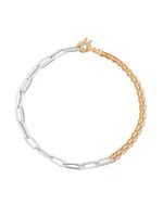 Yvonne Léon bracelet chaîne en or blanc et jaune 18ct - Argent - thumbnail