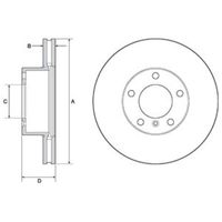 Delphi Diesel Remschijf BG9145C