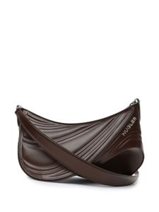 Mugler sac porté épaule Spiral Curve 01 - Marron