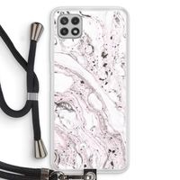 Mengelmoes: Samsung Galaxy A22 4G Transparant Hoesje met koord