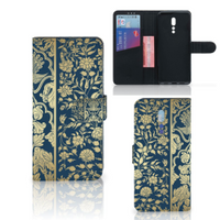 OPPO Reno Z Hoesje Beige Flowers - thumbnail