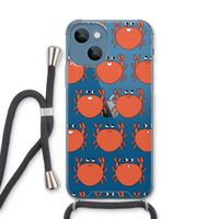 Krab: iPhone 13 Transparant Hoesje met koord