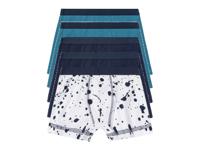 pepperts! Jongens boxer, 5 stuks, met hoog katoengehalte (146/152, Marineblauw/Petrol/Wit)