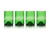 Rebottled glazen - 4-pack - green