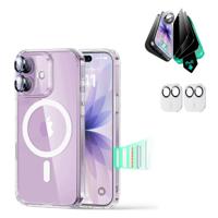 iPhone 17 Bundle Classic Hybrid Magnetic Case (Camera Control) and Armorite Privacy Screen Protector - Clear