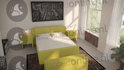 Opberg boxspring 180 x 200 cm- stofkleur 1522