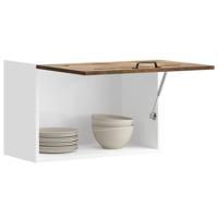 Keukenwandkast Kalmar bewerkt hout gerookt eikenkleurig Keukenwandkast Kalmar bewerkt hout gerookt eikenkleurig