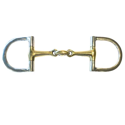 Pagony D-trens dubbel gebroken Anatomisch16mm goud maat:12,5