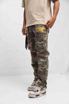 Fearless Blood Vintage Cargo Broek Heren Camouflage - Maat XS - Kleur: Donkergroen | Soccerfanshop