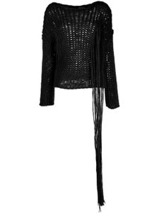 Isabel Benenato pull en crochet - Noir