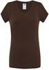 JHK 271 Ladies´ V-Neck Sicilia - Chocolate - S
