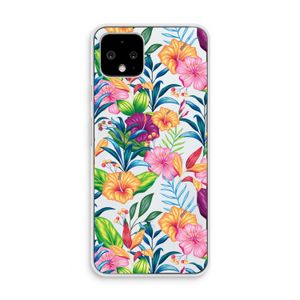 Tropisch 2: Pixel 4 Transparant Hoesje