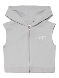 MM6 Maison Margiela Kids hoodie à fermeture zippée - Gris