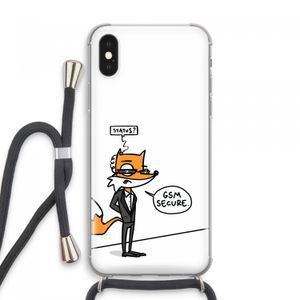 GSM secure: iPhone XS Max Transparant Hoesje met koord