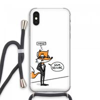GSM secure: iPhone XS Max Transparant Hoesje met koord