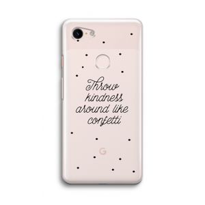 Confetti: Google Pixel 3 Transparant Hoesje