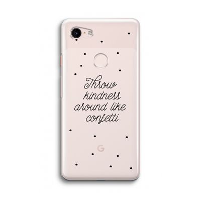Confetti: Google Pixel 3 Transparant Hoesje