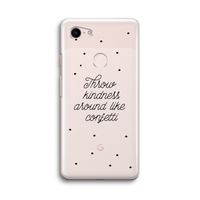 Confetti: Google Pixel 3 Transparant Hoesje