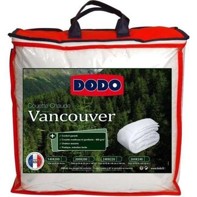 DODO warm dekbed 400gr / m² VANCOUVER 200x200 cm wit