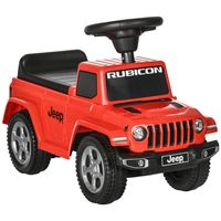 AIYAPLAY zitauto, kinderauto met claxon, kindervoertuig, rood