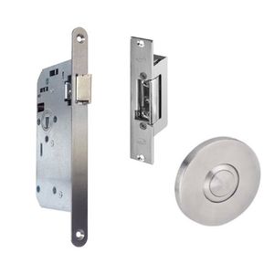 JNF Project loopslot din rechts 60 mm met elektrische sluitplaat en drukknop