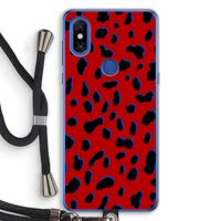 Red Leopard: Xiaomi Mi Mix 3 Transparant Hoesje met koord